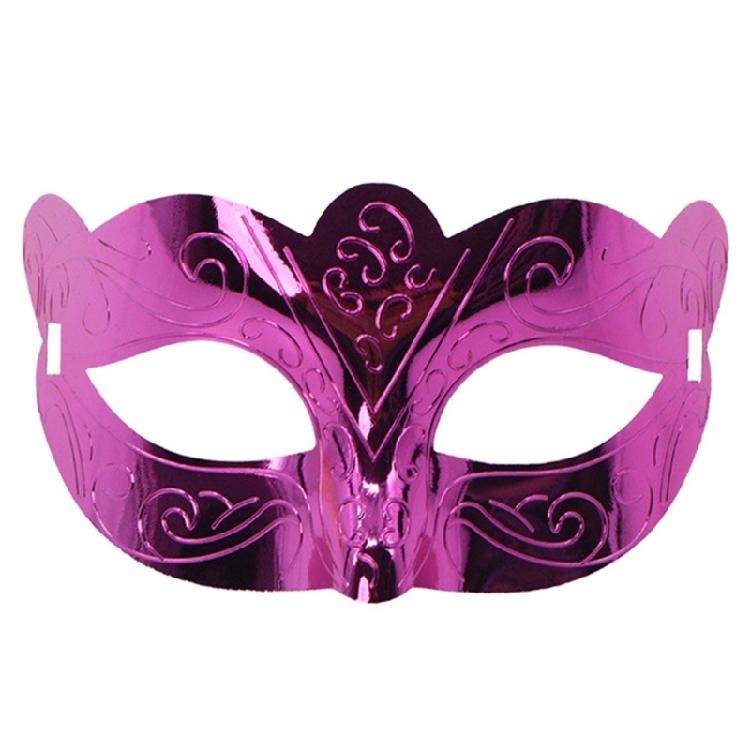 Metallicfarbene Maskerade-Maske Halbgesichtsmaske Maskerade-Augenmaske für Männer Frauen Halloween Maskerade Kostümzubehör