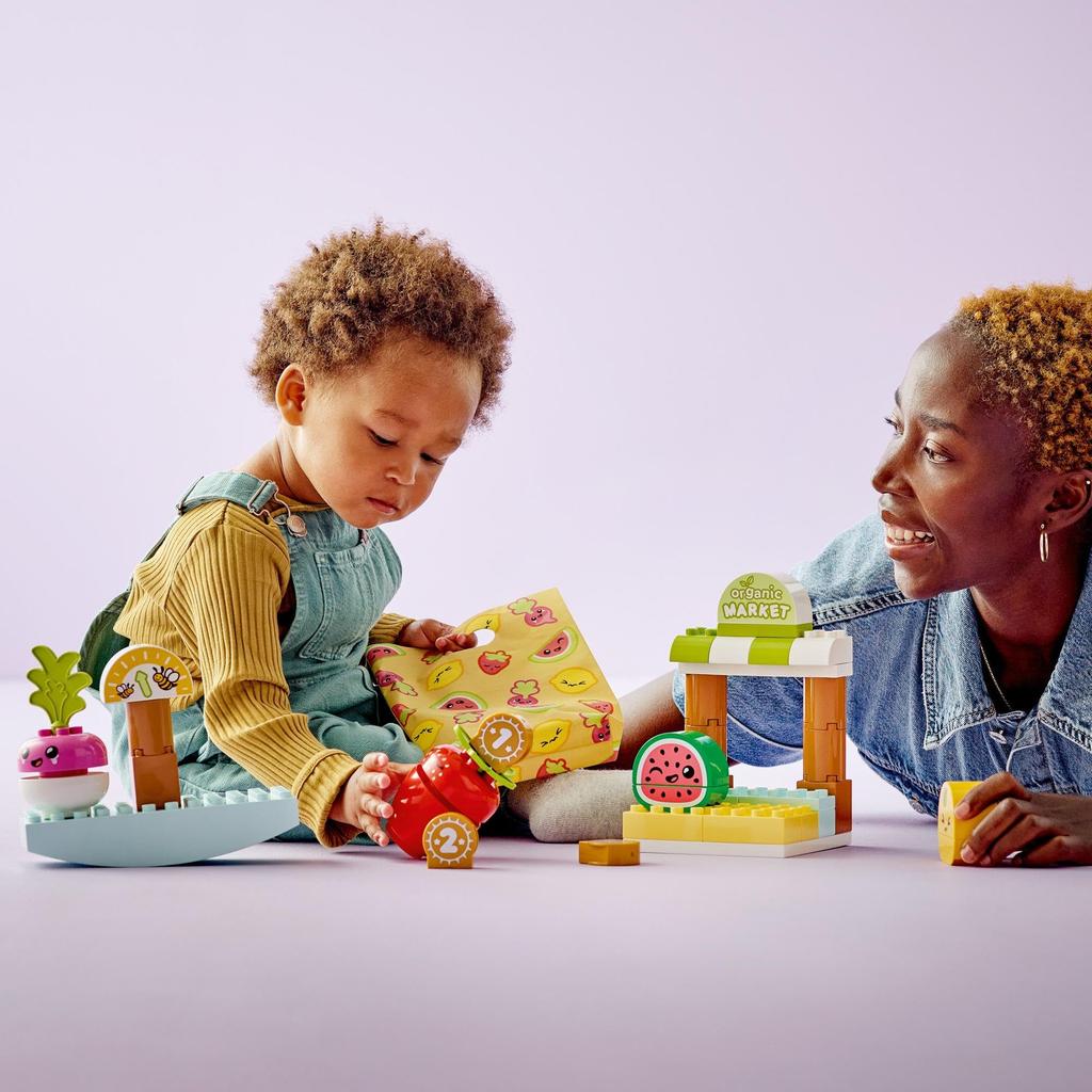 LEGO Duplo Primo Mercato delle Verdure Duplo 10983 Giocattolo con Blocchi Regalo Neonati Bambini Gioco di Finzione Ragazzi Ragazze 1 anno e Mezzo in su