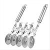 5 Wheel Pastry Cutter, Stainless Steel Dough Cutter Wheel with Handle