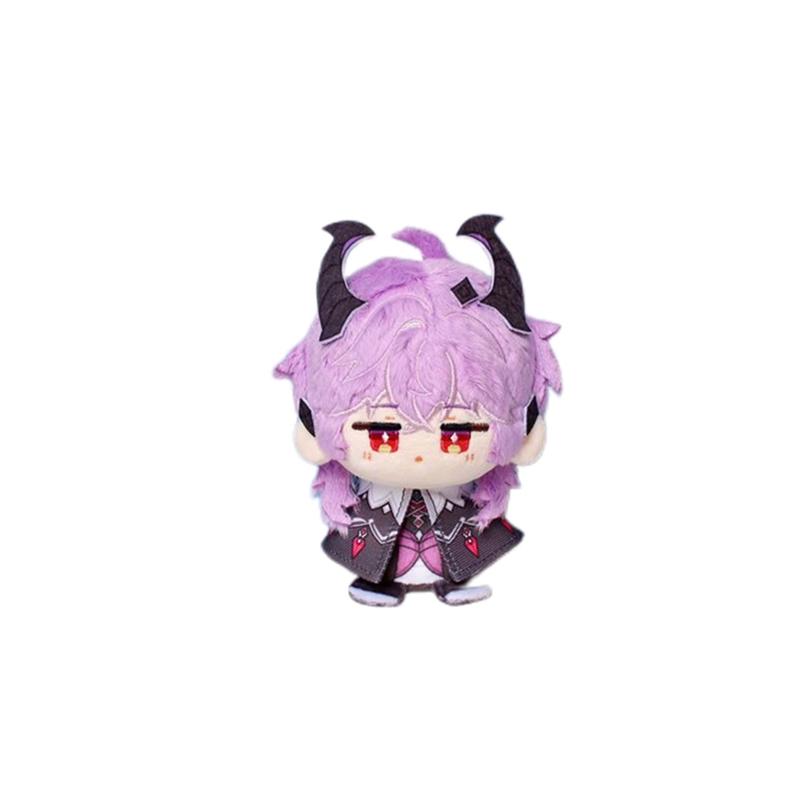 10cm Game Impact Flins Plush Durin Columbina Varka Skirk Raiden Shogun Cute Cartoon Al Haitham Dolls Bag Pendant Keychain Gift