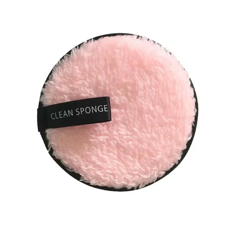 1Pcs Fiber Makeup Remover Pad Reusable Face Clean Sponge Cloth Towel Cosmetic Puff Make Up Accessories