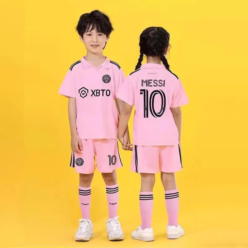 Spor Giyim NO.10/7 Antrenman Üniforması 3-13 yaş Erkek Kız Nem Emici Nefes Alabilir Futbol Kıyafetleri Takımlar Çocuk Yazlık Hızlı Kuruyan