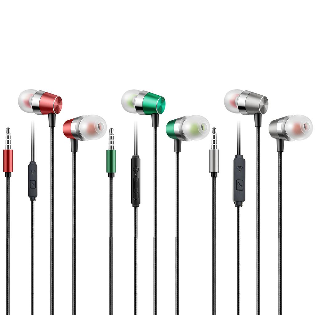 Corded Earbuds In-Ear Headphones Earphones with Microphone Noise Isolation Corded 3.5mm Ear Buds for Phone Computer