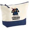 Makeup Bag - PLANETEE - Super Medical Secretary Woman - Large Size - Cotton - HD Printing