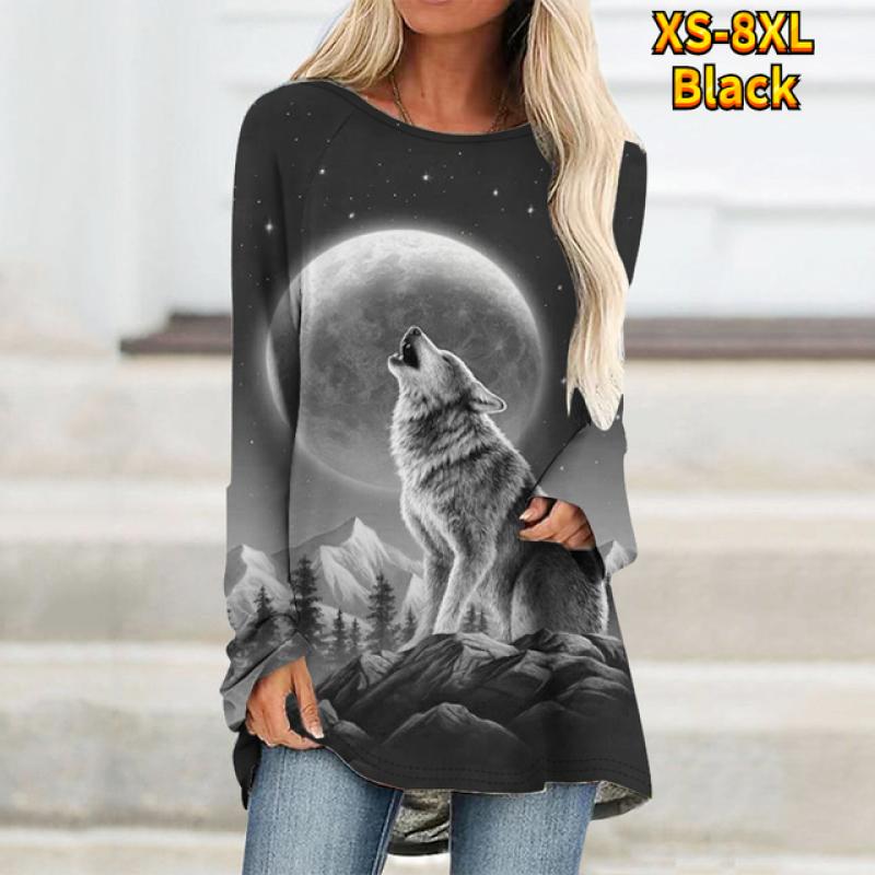 

Женский топ с круглым вырезом, с длинными рукавами, с цветным узором в виде животного принта, окрашенный распылением, леггинсы XS-8XL 6XL