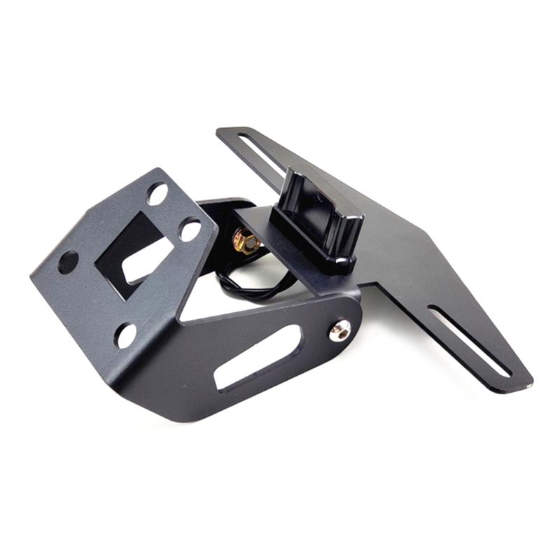 Motorcycle License Plate with LED Light Tail Light Holder Motorbike License Plate Mount Holder Bracket for 250/ Z900
