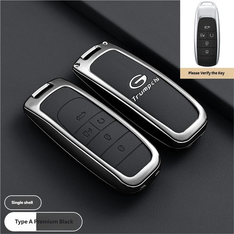 newFor GAC Trumpchi GS7 GS8 GM8 GS5 GA6 GM6 Zinc Alloy Leather Key Protect Holder Fob Auto Accessories Car Remote Key Case Cover