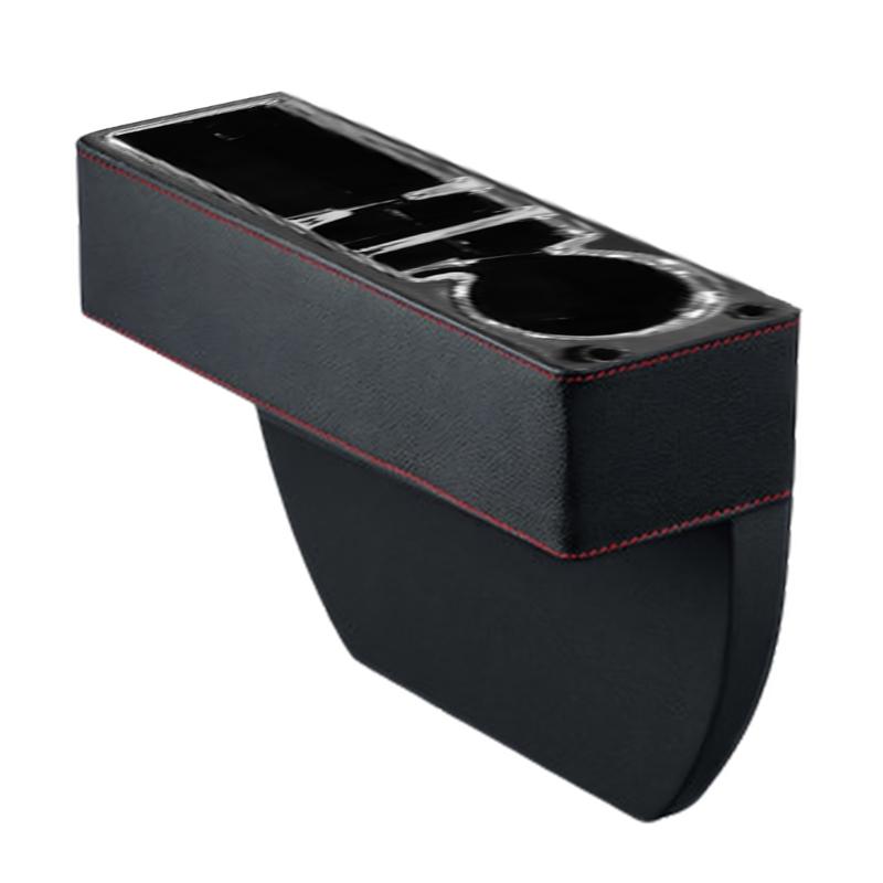 Universal Leather Vehicle Storage Solution For Driver Seat Area Works In Most Cars Stores Phone Sunglasses And Cup