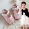 Children's Hollow Woven Sandals2026Spring and summer cute lace flower princess sandals for toddlers, beach shoes