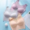 Plus Size Women Wireless Longline Brassiere Comfortable Seamless Underwear Gathered Push Up Tank Top Sport Bra Summer Thin Bralette