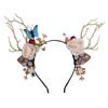 Party Decorations Photo Props Elk Ears Headband Fairy Deer Ear Women Hair Wear Glowing Headband