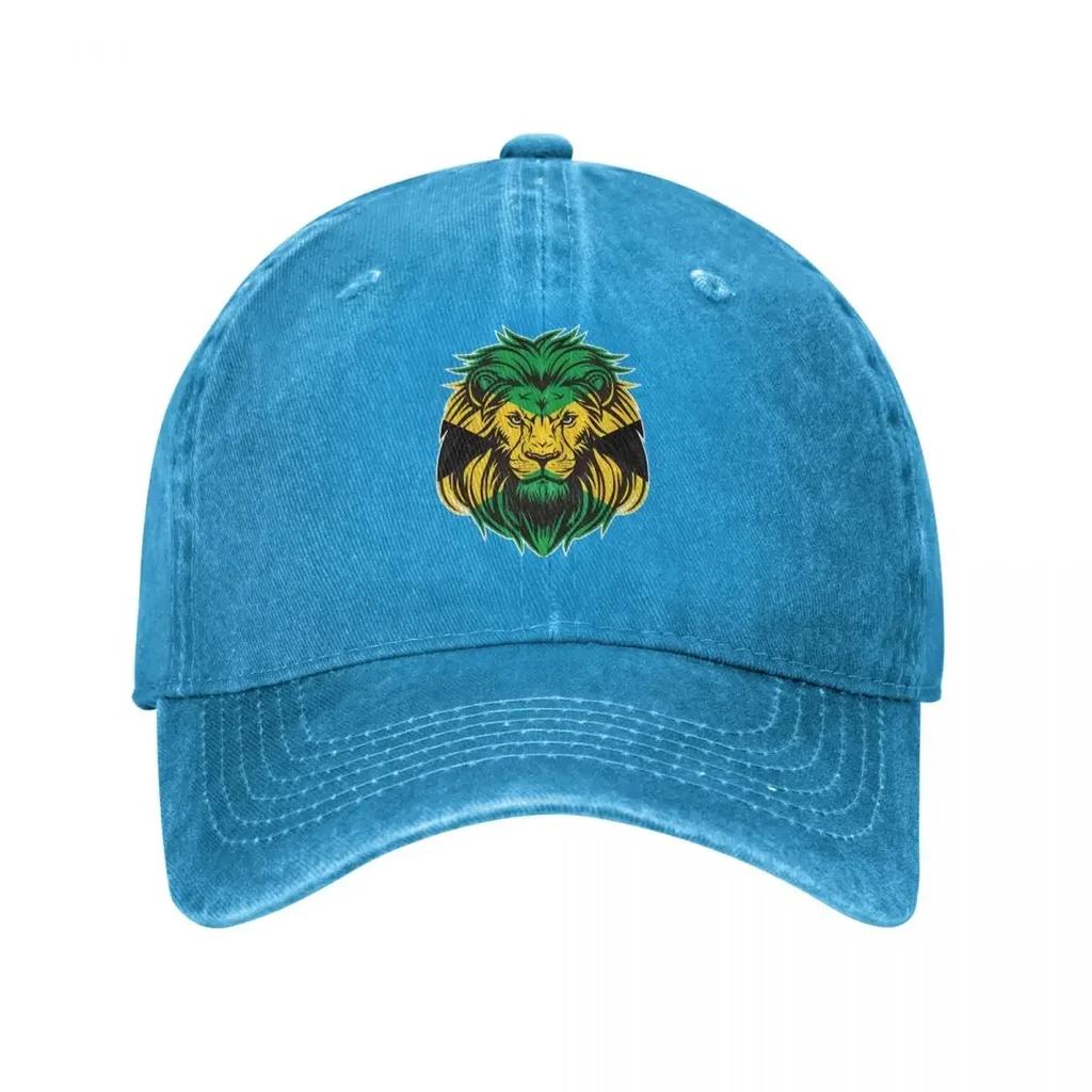 Lion Head Jamaican Flag Baseball Cap Casual Unisex Teens Hip Hop Hats Designer Kpop Rock Snapback Cap Gift