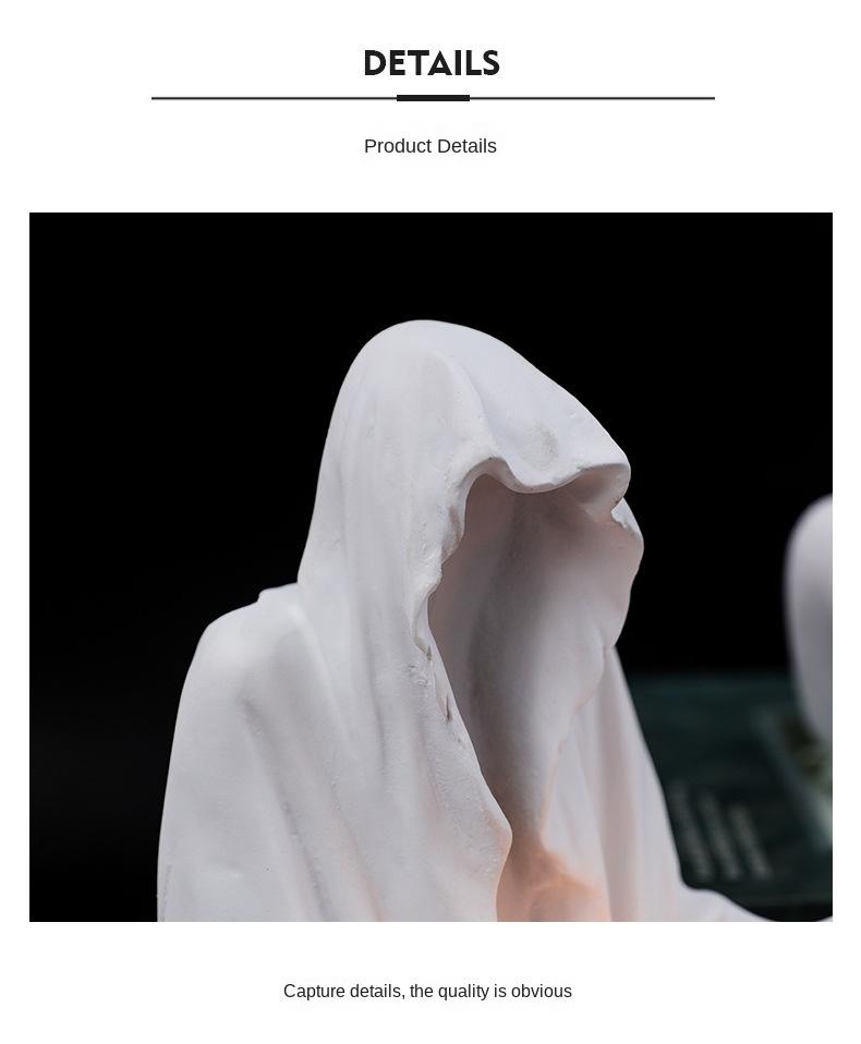 Horror Sitzender Geist Kerzenhalter Fotografie Jubiläum Geburtstag Dating Atmosphäre Dekor Tisch Wohnzimmer Tischdeko