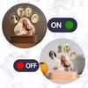 Personalized Acrylic Light Custom Pet Photo And Engraved Text Cute Dog Paw Shape With Wooden Base Creative Home Decor Gift