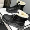 New Fashion Women's Winter Snow Boots With Plush Keep Warm Outdoor Hightop Walking Cotton Shoes Non-slip Waterproof Windproof