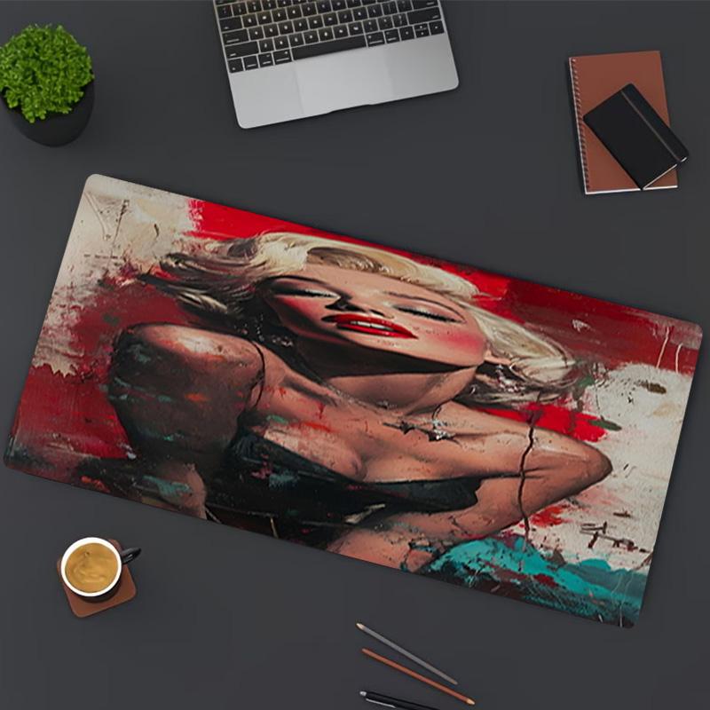 Marilyn Monroe Print Mouse Pad, for Keyboard Pad Laptop PC Mat for Office Home Use, Desk Decor, Perfect Birthday Gift for Gamers