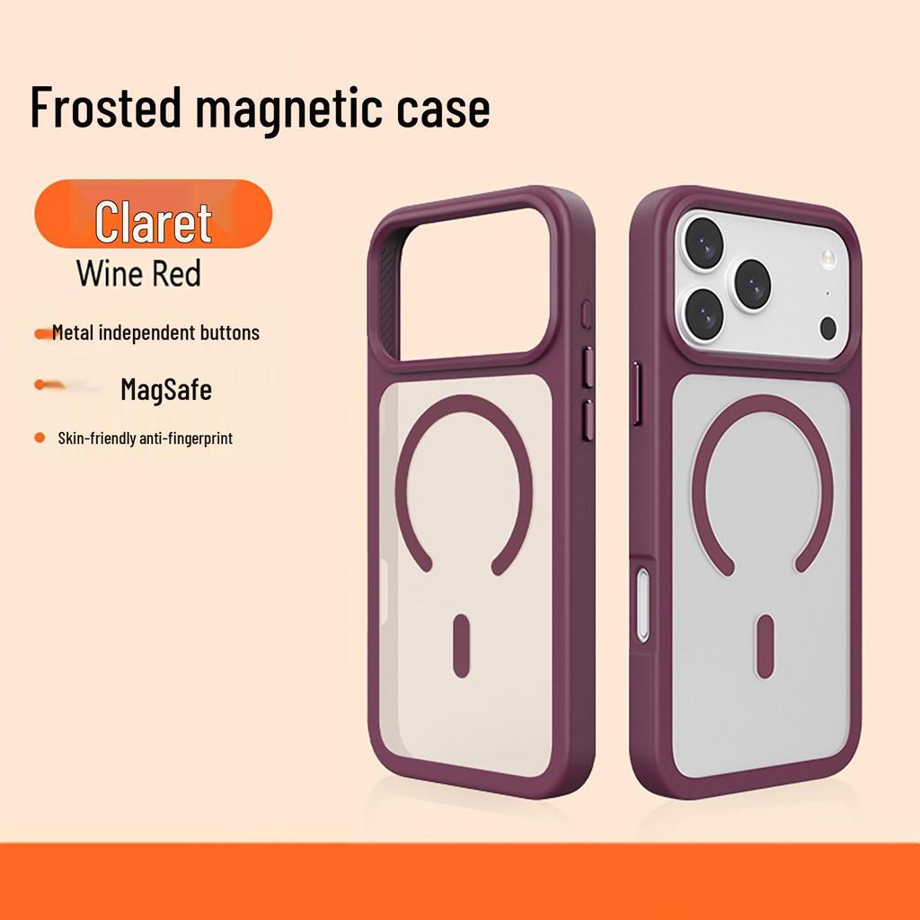 iPhone 17 Pro Max Matte Magnetic Skin Phone Case - Full Coverage, Anti-Drop Protection