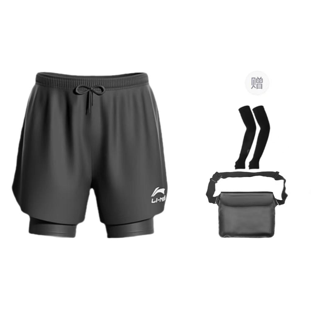 Li-Ning Li Ning Sports Shorts Unisex Black AAPR505-1