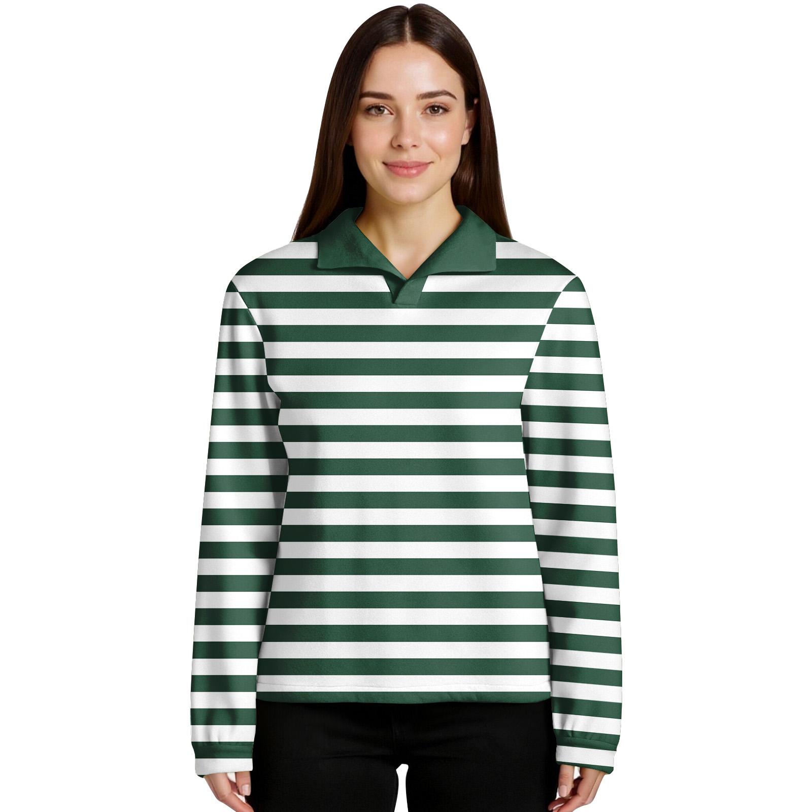 

Women s Pullover Striped Print Top Long Sleeve Sports Flannel Top L