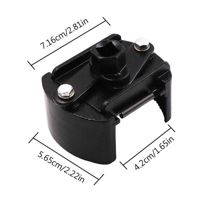 60 mm – 80 mm verstellbare Kappe zum Entfernen des Ölfilters mit Zickzack-Design. Universelles Werkzeug zum Entfernen des Ölfilters. Filterschlüssel mit 2 Backen