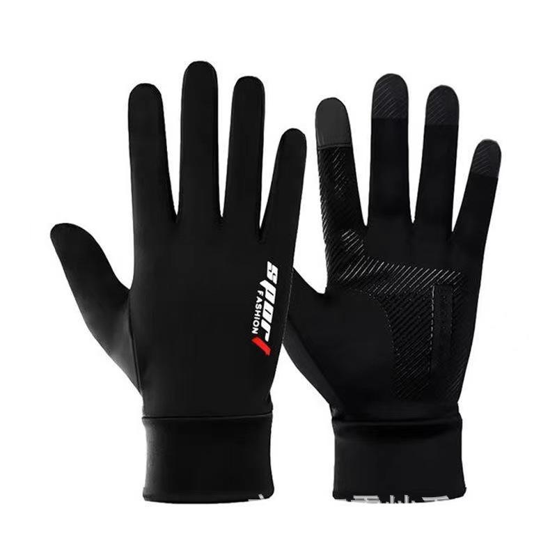 Ice Silk Fingerless Sun Protection Gloves for Men & Women: Ideal for Summer Cycling, Fishing, and Driving