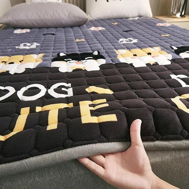 Saltele 100% impermeabile, ultrasubțire, pliabilă, din bumbac, covoraș de pat pliabil, tatami, dormitor, hotel, pentru o persoană, dublă, multiplă, king size