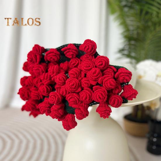 Crochet Rose Bouquet Blanket Handmade Flower Throw Blanket Crocheted Roses Blanket for Home Bed Couch Decor Anniversary Gift