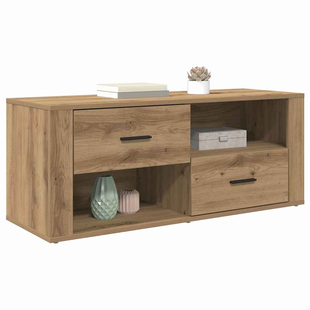 TV Cabinet in Artisan Oak Finish 100 x 35 x 40 cm Particleboard