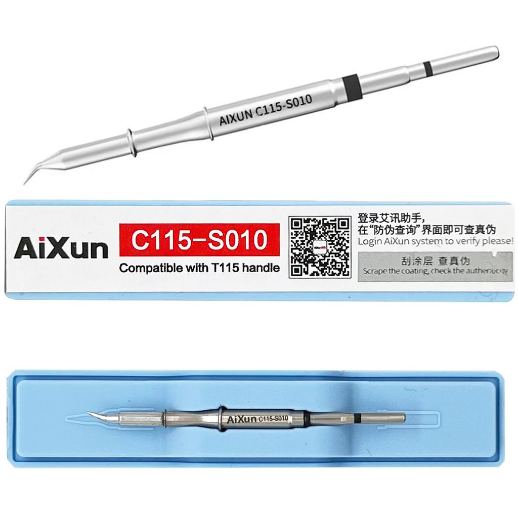 Precyzyjny Grot Lutowniczy Aixun C115-S010 Zagięty Typ S 0,1Mm