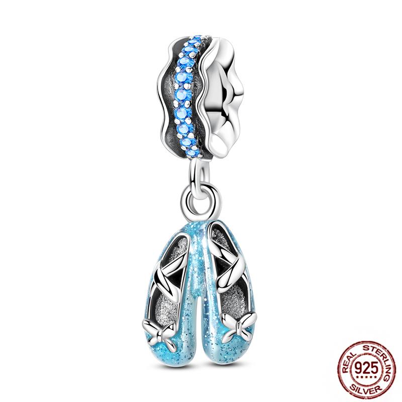 Charms Plata De Ley 925 copper Original Devil's Eye Perfume Bottle Bow Silicone Spacer Beads Women Bracelet DIY Zircon Pendants