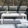 VidaXL Table de jardin blanc 121x82,5x45 cm bois massif de pin 824128