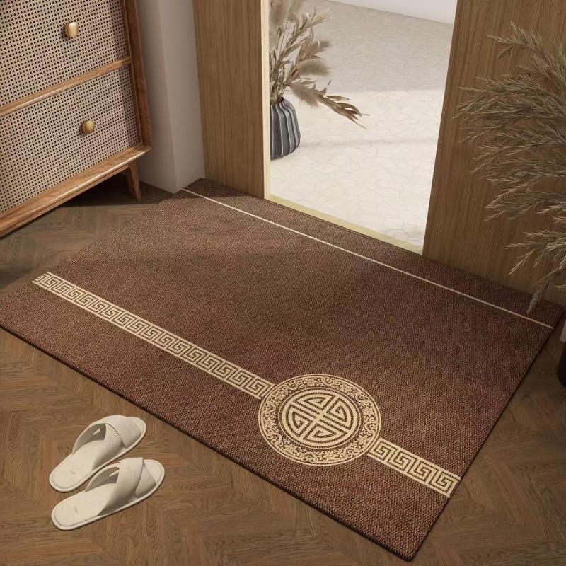 Chinese Style Durable Entryway Door Mat - Dirt & Wear Resistant, Easy Care, Cuttable