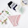 Women's  Mid Waist Cotton Lace Briefs Women Sexy Seamless Bikini Panties Underwear