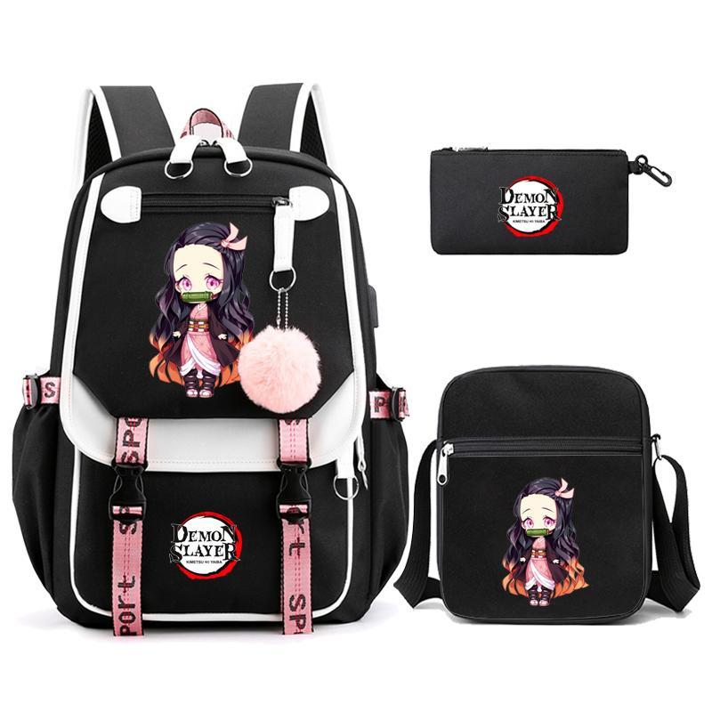 Young Students Schoolbag Cartoon Backpack Leisure Travel Computer Bag To Picture