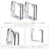 LOKUMI Made In Sterling Silver Square Hoop Sterling Silver Ring Nickel Earrings, Japan, 925, Engraved, Hoop, Earrings, Square, Silver, 925, Catchless,