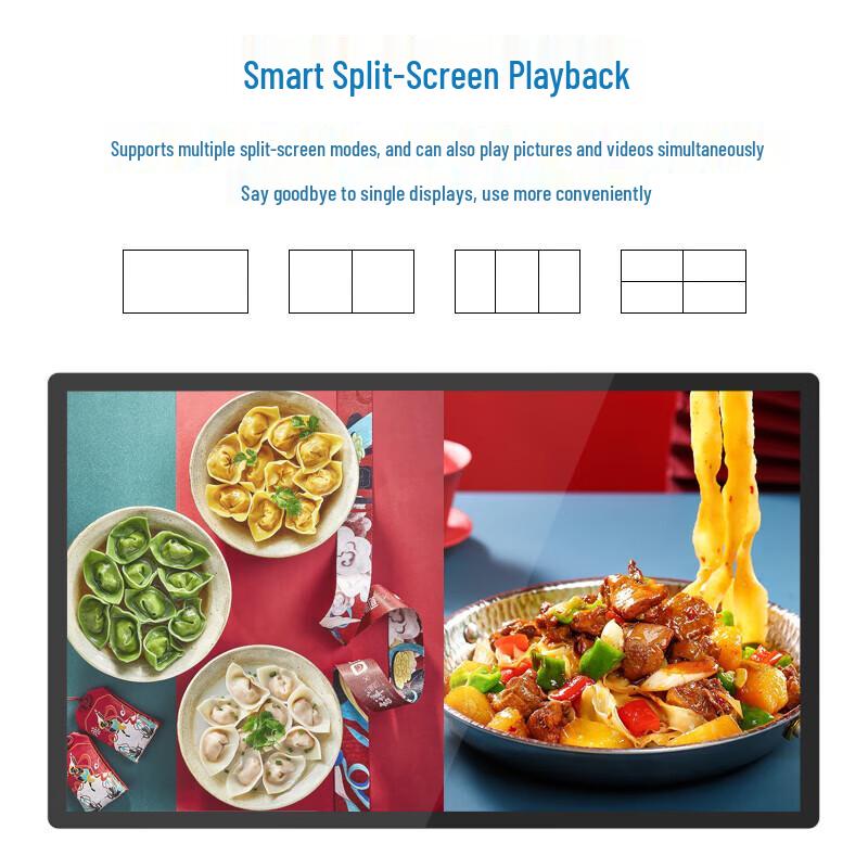 Wall-Mounted Digital Signage Display CN plug (adapter included)