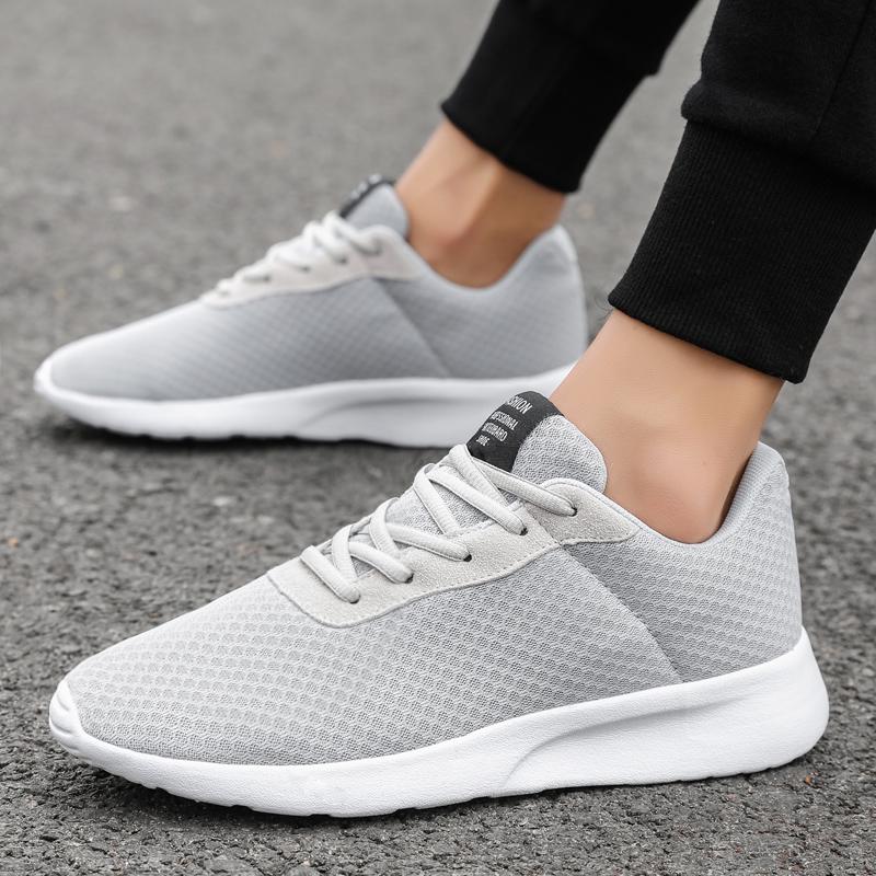 Fashion New Men Running Shoes Gray 48 Breathable Mesh Summer Sport Tennis Casual Lightweight Unisex Women Fashion Sneakers Sneaker