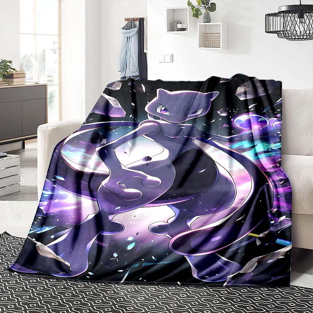 1Pc Kawaii Fantasy Creatures Blanket For Couch Bed Plush Cozy Fuzzy Blanket Super Soft Warm Blankets For Fall And Winter 0918236