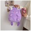 Cute Plush Cartoon Backpack Soft Sweet Dragon Creative Shoulder Bag City Minimalist Style
