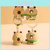 Entzückender Cartoon Capybara Paar Schlüsselanhänger Niedlicher PVC Taschenanhänger Ideales Geschenk für Paare