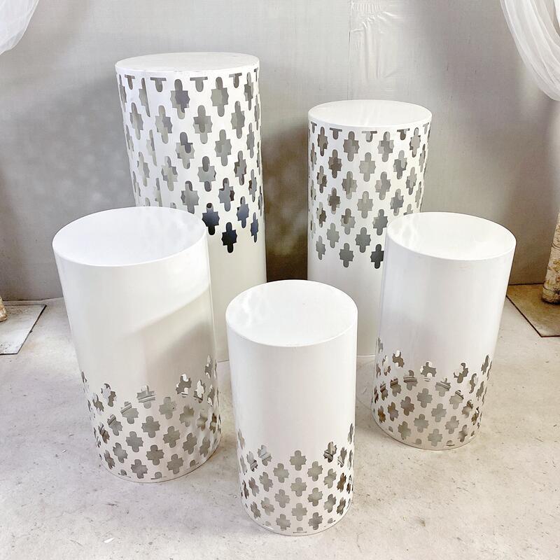 Cylindryczny Stół Weselny na Desery Stojak na Tort Wystawa na Imprezy