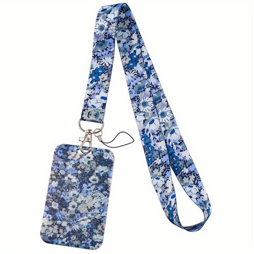 1PC New Fashion Flowers Neck Strap Vintage Lanyard for Key ID Card Gym USB Badge Holder DIY Hang Rope Phone Accessories