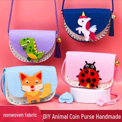 Kindertag DIY Cartoon Stofftasche Bastelset Lernspielzeug