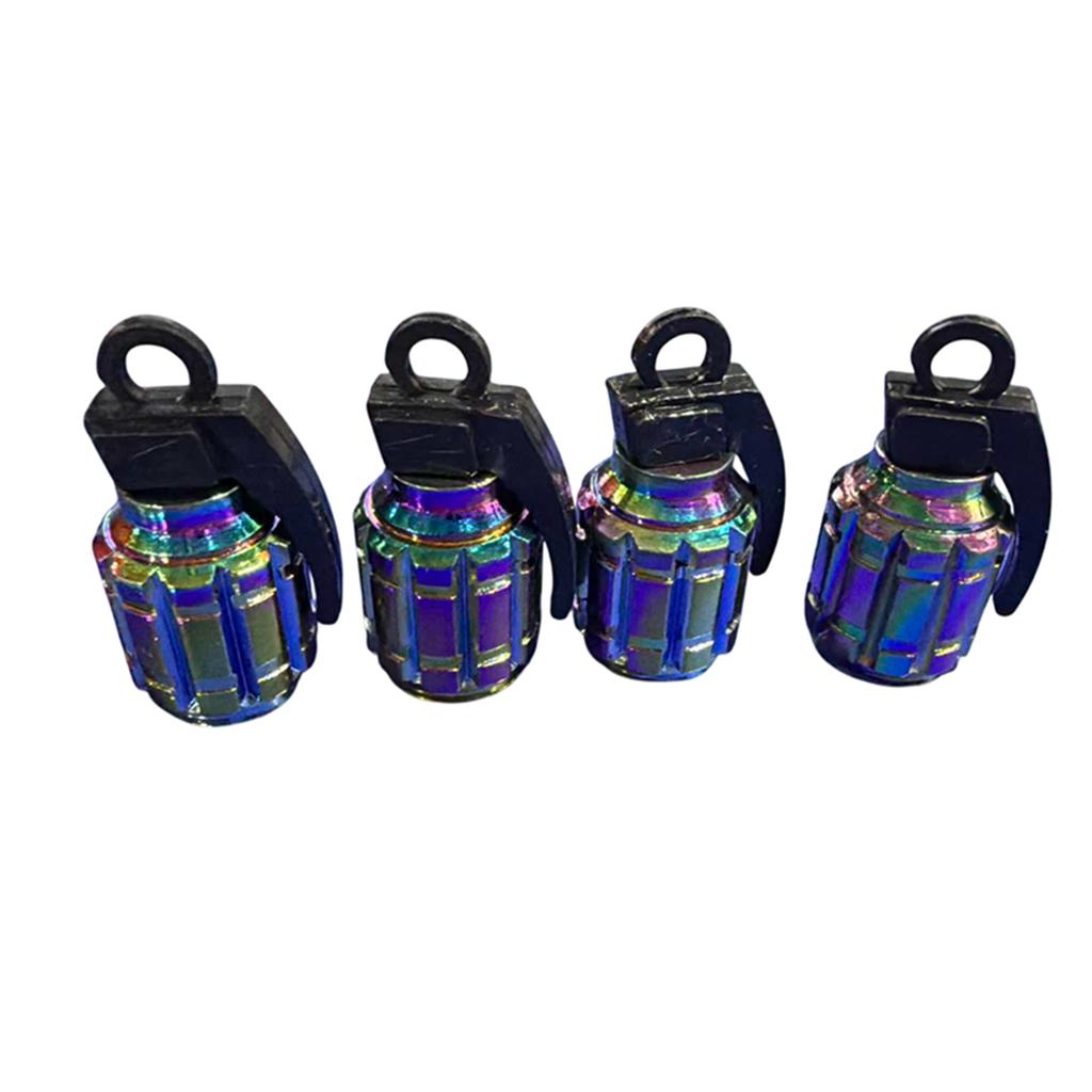 4/5PCS Tire Valve Stem Caps Anodized Aluminum Wheel Valve Covers Accessories Universal Cars SUVs Bikes Trucks And Motorcycles·