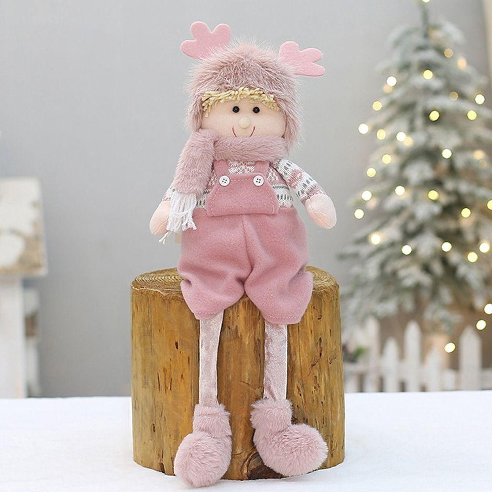 Festival Merry Christmas Decoration Boy Girl Christmas Doll Elf Kids Gift Home Window Decoration