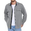 Men's Casual Shirt Jacket Lightweight Shacket Jacket Quilted Button Down Jackets