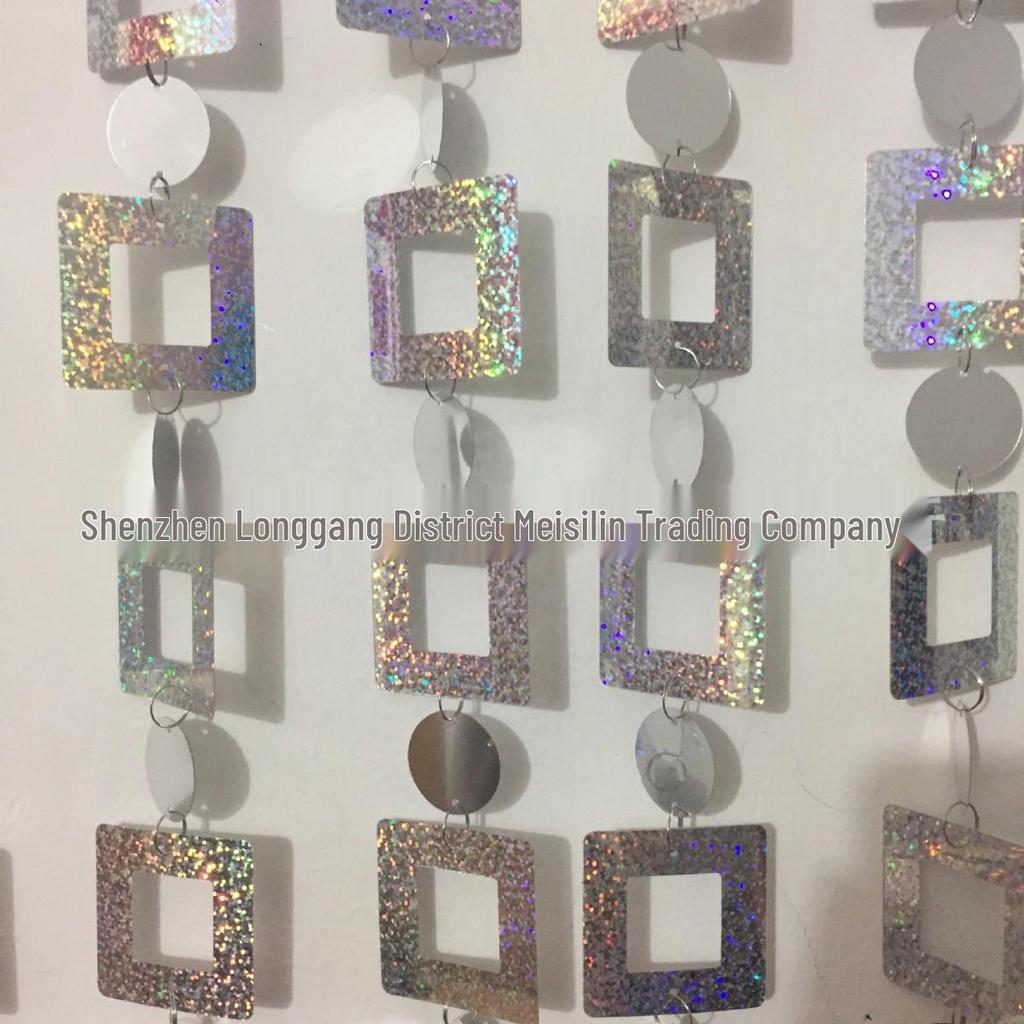 Kurtyna ze sznurków cekinowych do dekoracji ślubnych i rekwizytów scenicznych