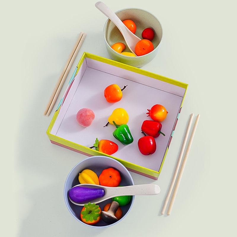 Toddler Montessori Bead Clipping Toy for Hand-Eye Coordination and Fine Motor Skills Training, Ages 2-3