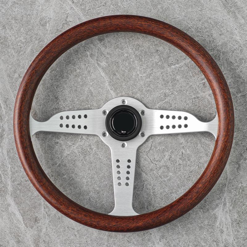 14Inch GRAND PRIX JDM Classic Wood Steering Wheel Universal ABS Racing Sport Steering Wheel Car Accessories