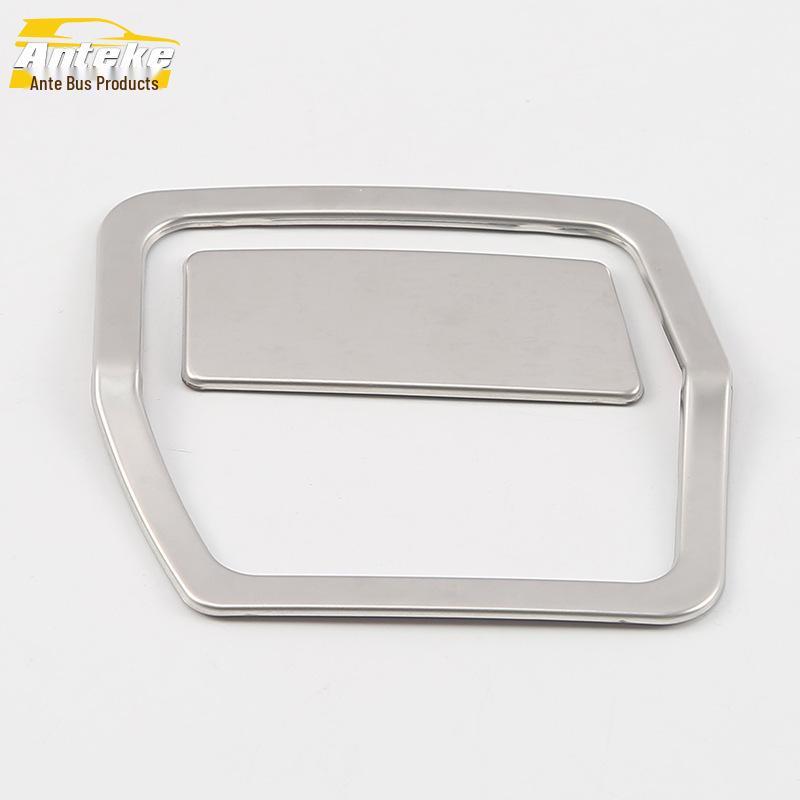 

Fits 17-19 A4L: Cabin Storage Box Bright Ring & Glove Box Handle Frame Decor Patch